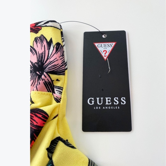 Guess Women's Mairin Wrapped Skirt Cheeky Jungle Yellow Medium New with Tags - Picture 6 of 7